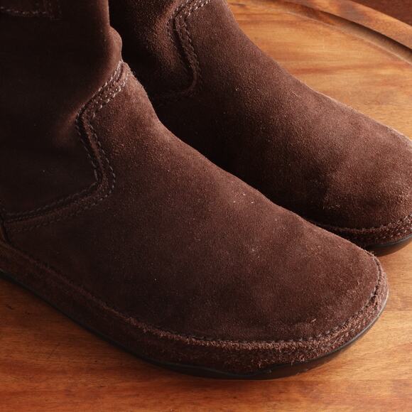 FitFlip Boots Womens Size 10 Brown Superboot Suede Pull On Comfort Winter Casual - Picture 4 of 14